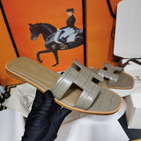 Hermes sandals Style 110 - logo and branding close-up