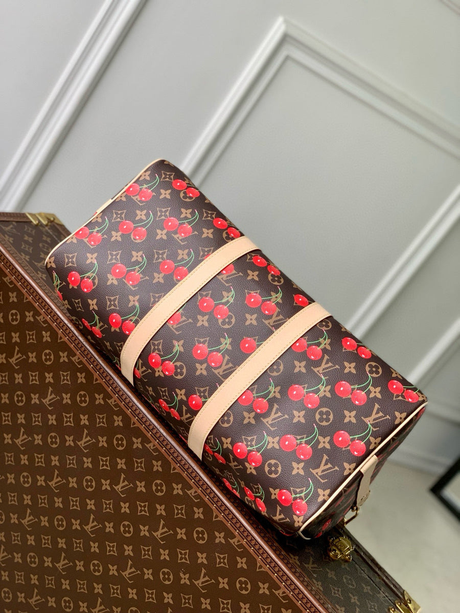 Louis Vuitton Bags- Louis Vuitton Lou x Murakami Keepall 45 Bag Luxury Designer Leather Handbag