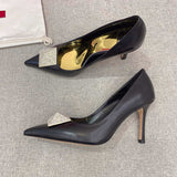 Close-up of Valentino Garavani shoes craftsmanship