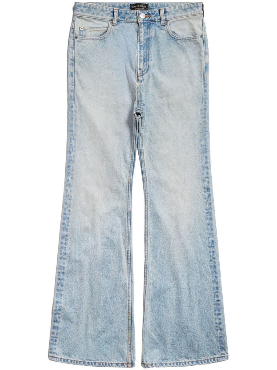 Balenciaga Jeans? BALENCIAGA Flared Denim Jeans for Women Premium Designer Denim Jeans