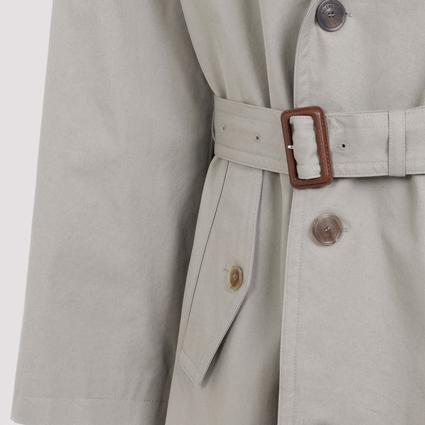 Close-up of Balenciaga outerwear hardware and fine stitching