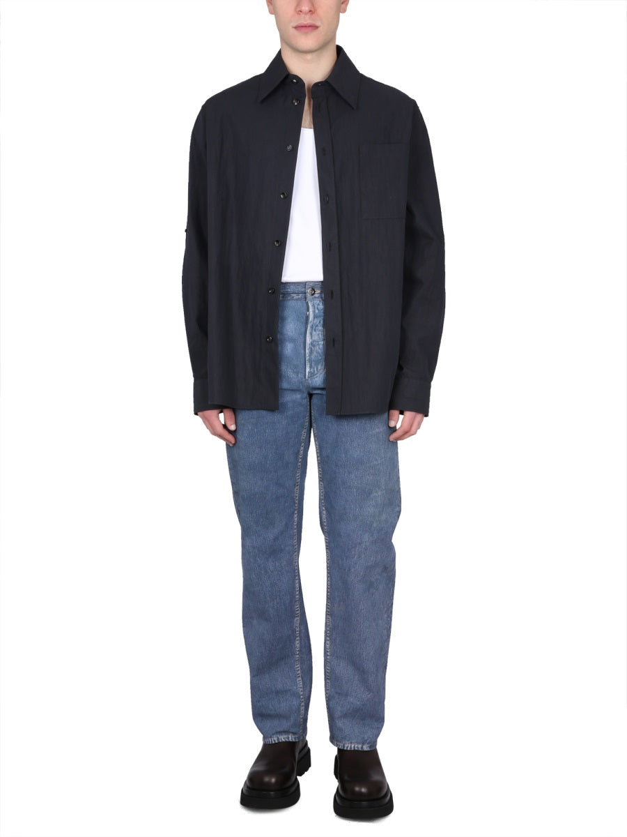 Bottega Veneta Tops? Bottega Veneta Men Cotton Twill Shirt Elegant Everyday Designer Top