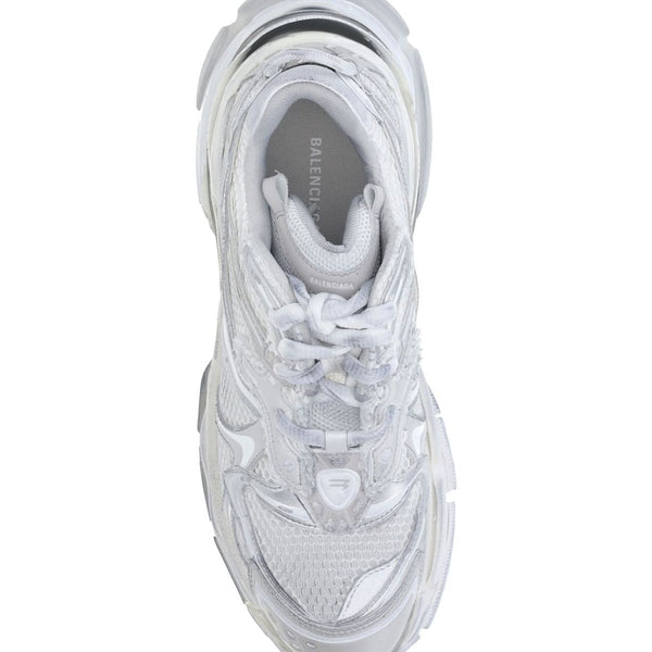 Close-up of Balenciaga sneakers hardware and fine stitching