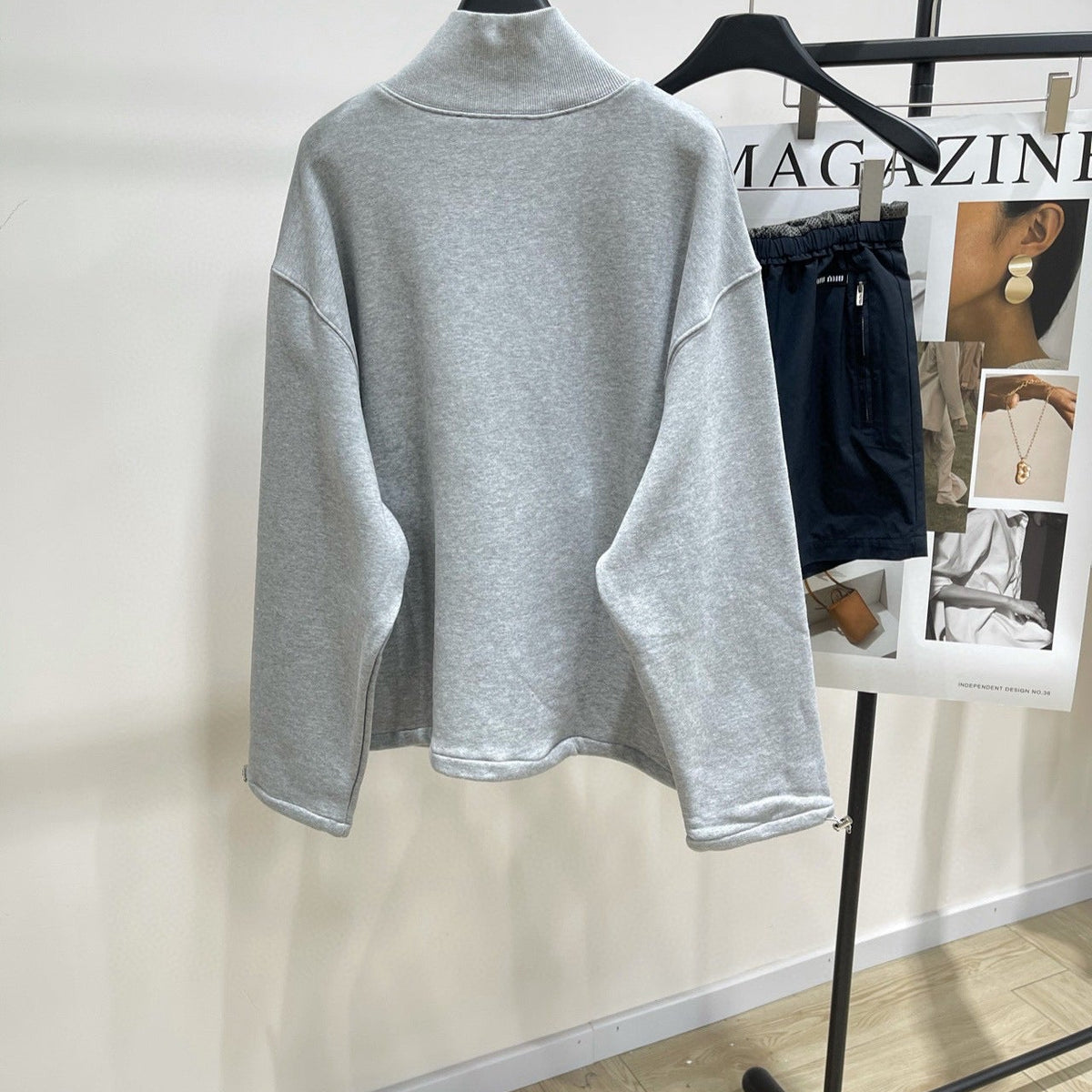 Hoodies- Miu M Zip Sweatshirt Comfortable Luxury Streetwear Hoodie