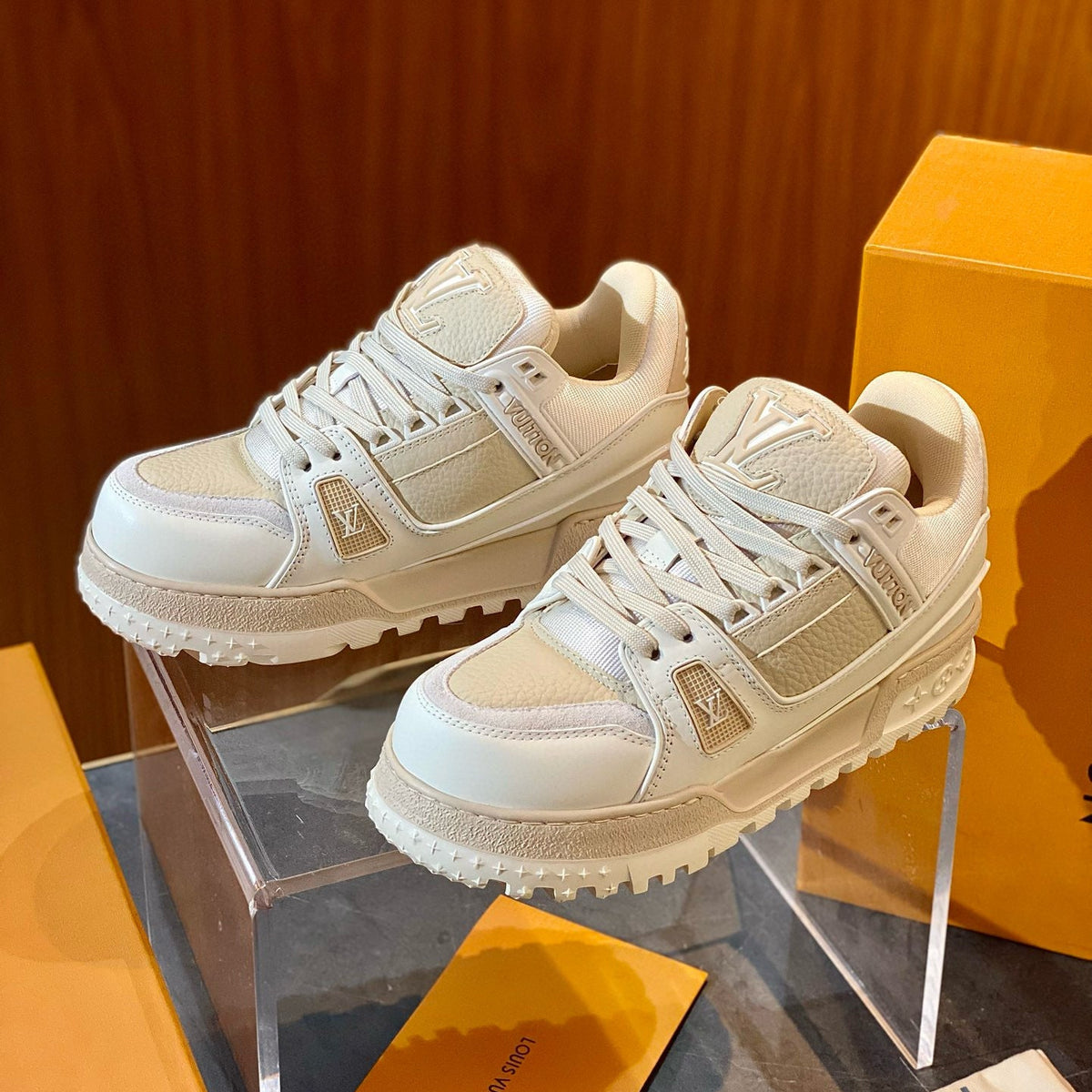 Louis Vuitton Shoes- Louis Vuitton Lou Trainer Maxi Trainers Comfortable Everyday Designer Shoes