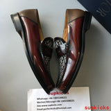 Dior Burgundy Slingback Heels - Sole Detail View