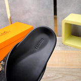Hermès Chocolate Brown Loafer Flats - Back View