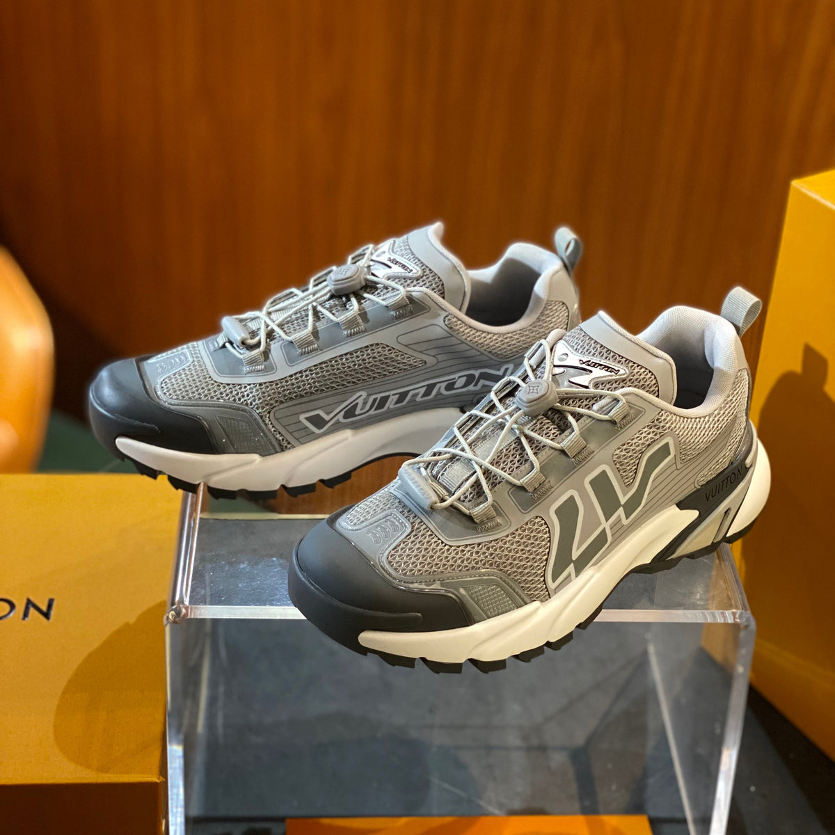 Louis Vuitton Shoes- Louis Vuitton Lou Runner Tatic Sneaker Premium Designer Casual Shoes