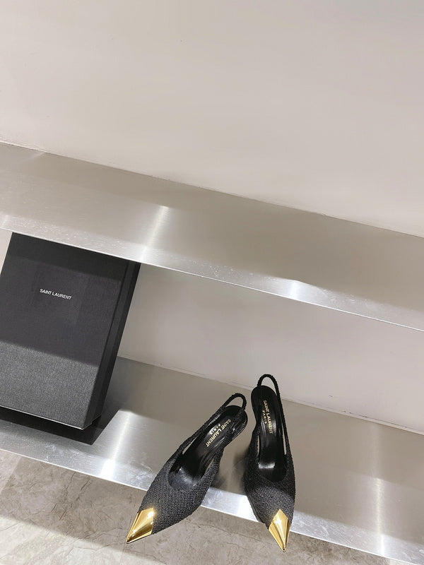 Saint Laurent designer shoes full view