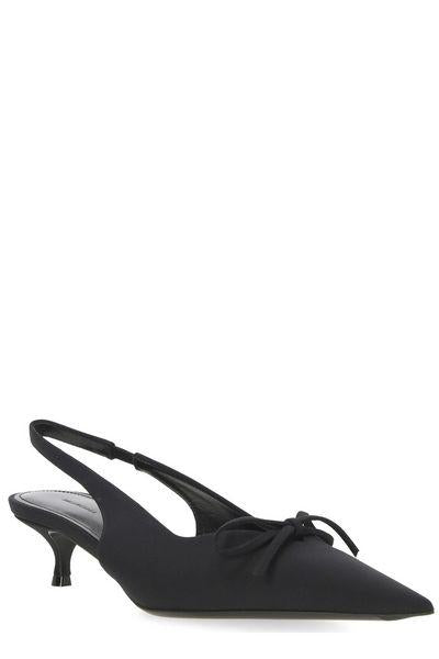 Balenciaga premium pumps detail and craftsmanship close-up