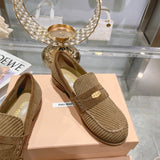 Miu Miu luxury shoes detail shot