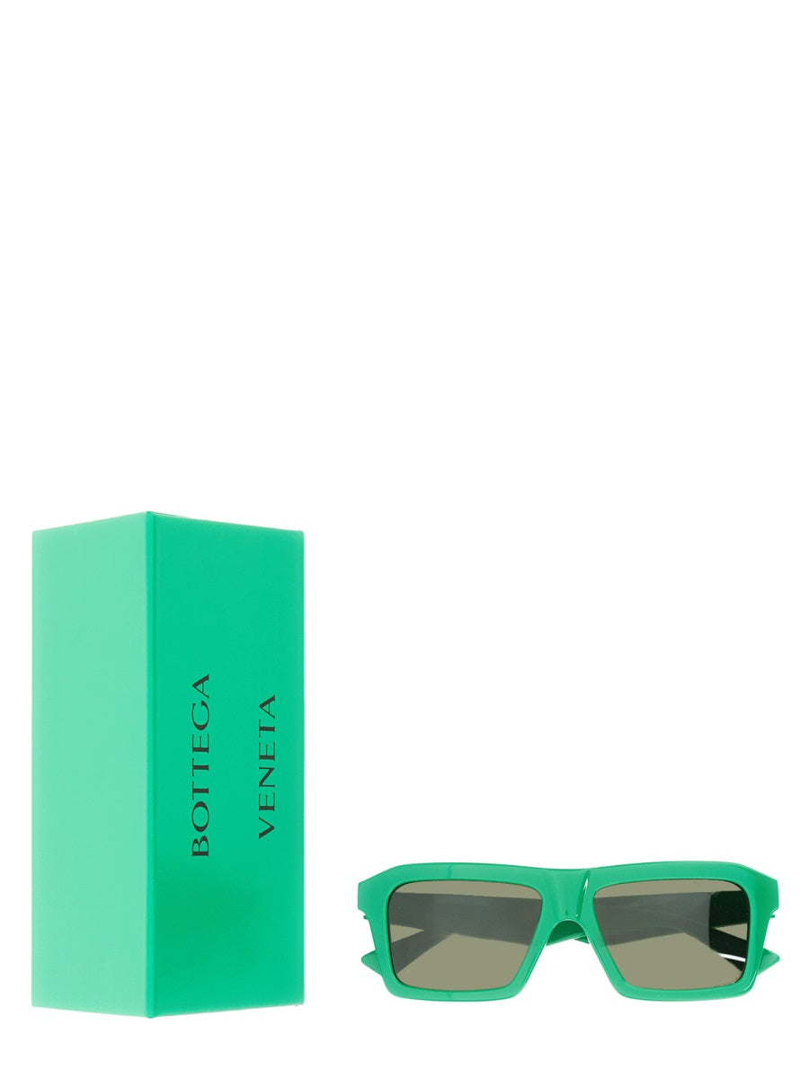 Bottega Veneta premium sunglasses detail and craftsmanship close-up