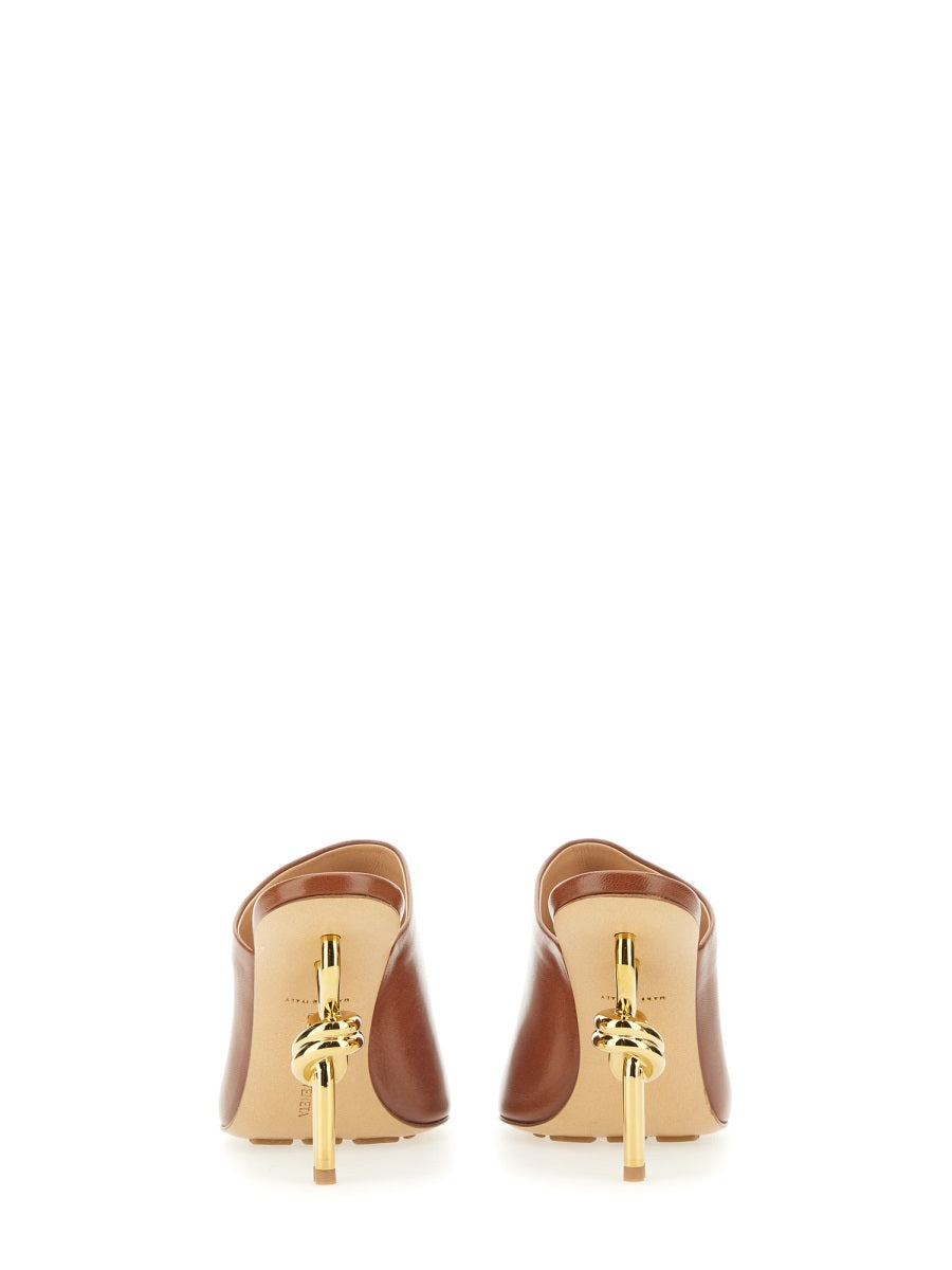 Bottega Veneta premium pumps detail and craftsmanship close-up