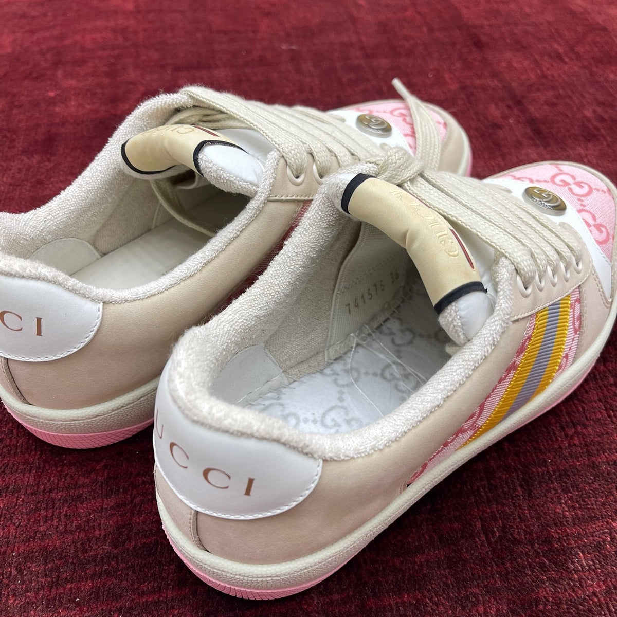 Gucci Shoes- Gucci Screener Leather Sneakers Comfortable Everyday Designer Shoes