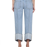Bottega Veneta pants side profile designer luxury fashion