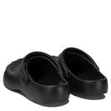 Close-up of Balenciaga moccasins hardware and fine stitching