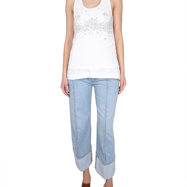 Bottega Veneta Tops? Bottega Veneta Women Jersey Top Premium Designer Casual Top