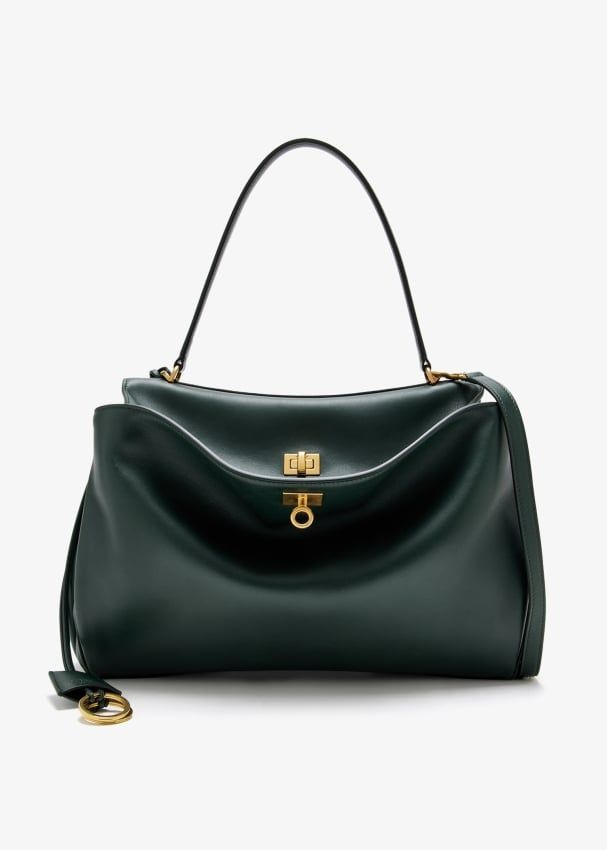 Balenciaga Bags? BALENCIAGA Rodeo Top Handle Handbag - Medium Size Luxury Designer Leather Handbag