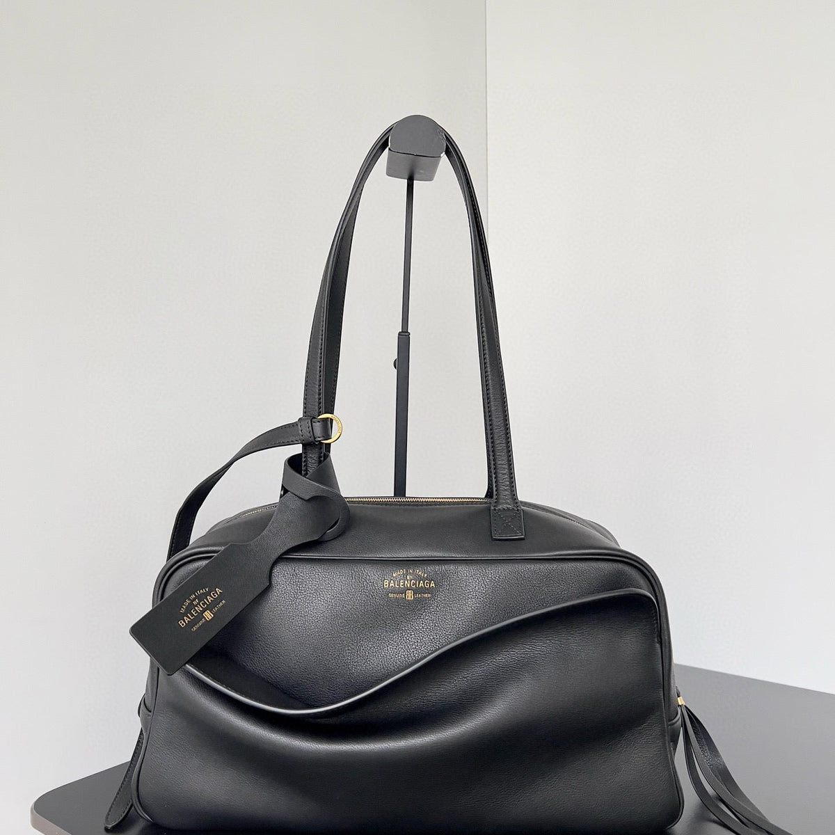 Bags- Bal Carrie Bowling Bag Medium Luxury Designer Leather Handbag