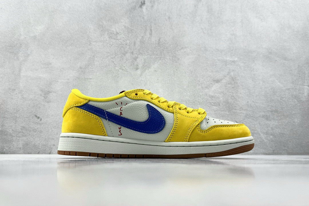 Jordan Shoes- Jordan Travis S x Jordan 1 Low Luxury Lifestyle Designer Footwear