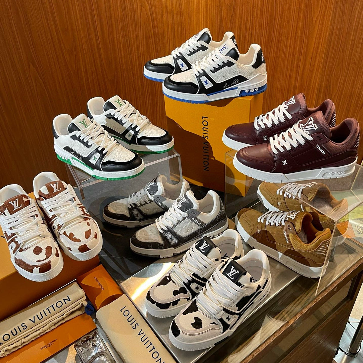 Louis Vuitton Shoes- Louis Vuitton Lou Trainers Comfortable Everyday Designer Shoes