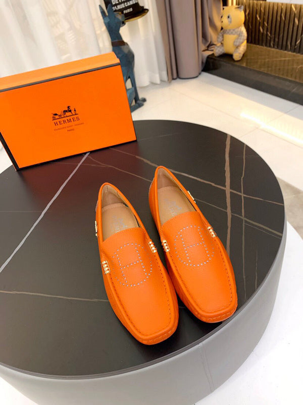 Hermès Nude Block Heel Pumps - Back View
