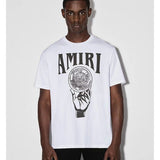 Amiri luxury t-shirt detail shot