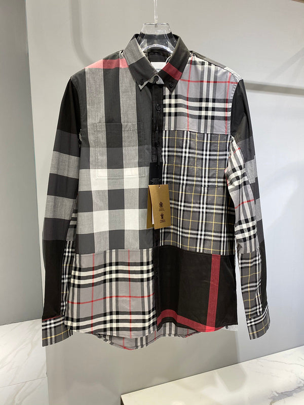 Close-up of Burberry designer clothing craftsmanship