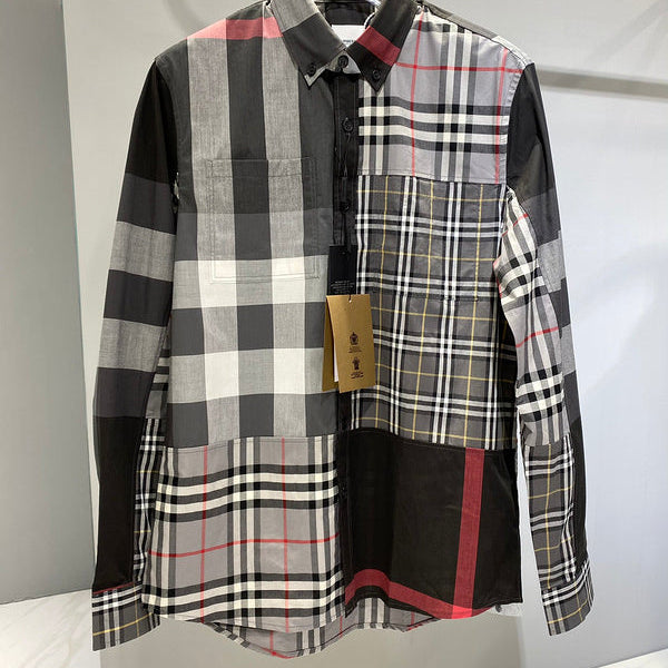 Close-up of Burberry designer clothing craftsmanship