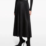 Close-up of Balenciaga skirts hardware and fine stitching