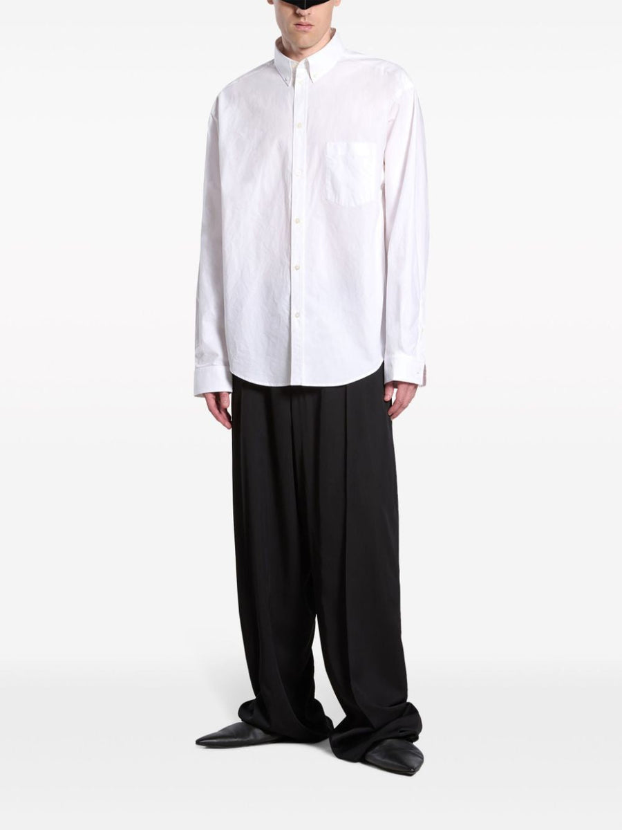 Balenciaga Tops- BALENCIAGA Long Sleeve Oversized Fit Shirt Elegant Everyday Designer Top