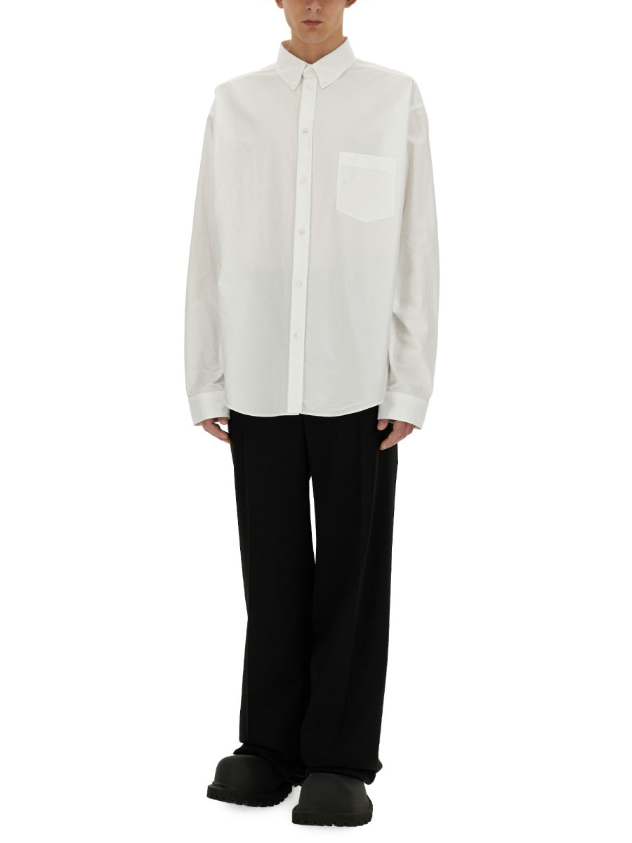 Balenciaga Tops? BALENCIAGA Large Fit Cotton Shirt for Men Premium Designer Casual Top