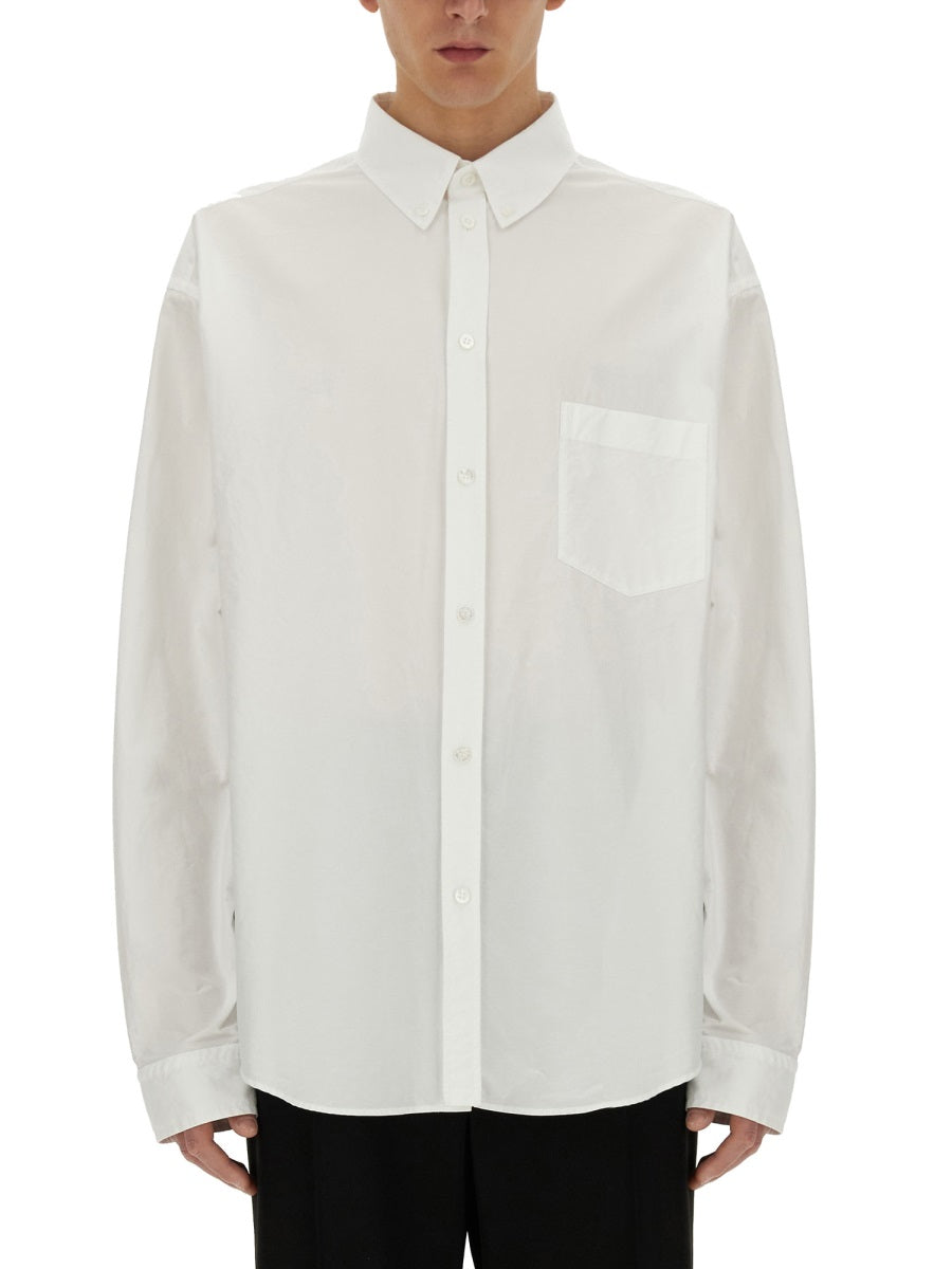 Balenciaga Tops- BALENCIAGA Large Fit Cotton Shirt for Men Elegant Everyday Designer Top
