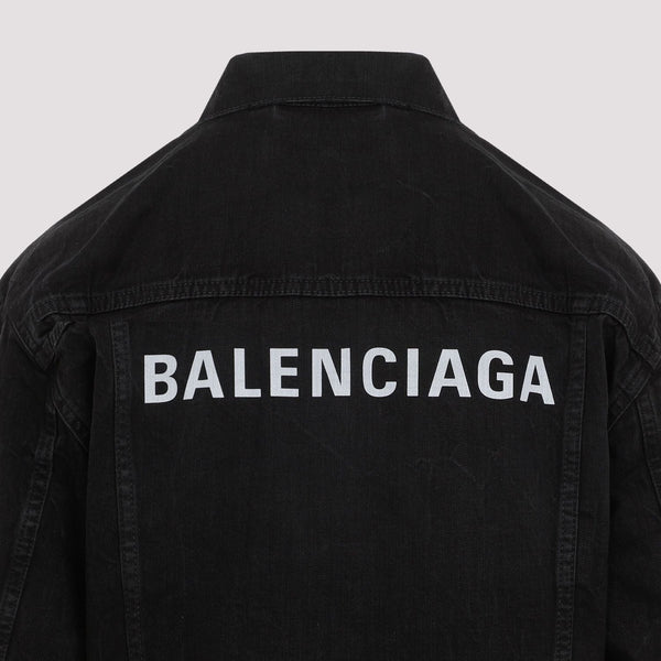 Close-up of Balenciaga outerwear hardware and fine stitching