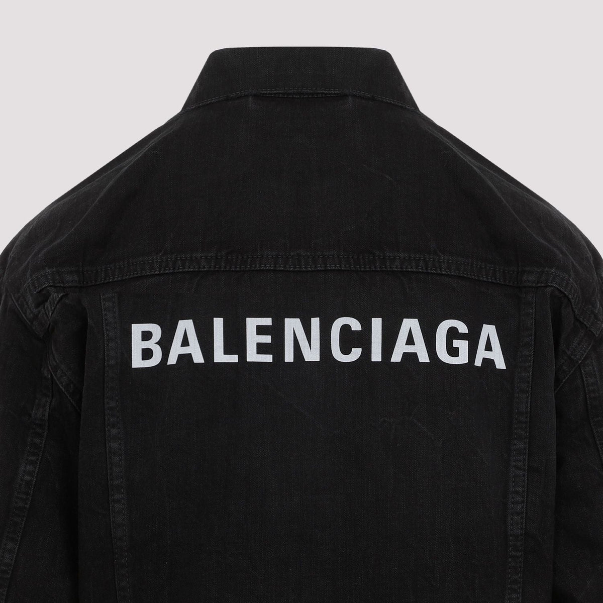 Balenciaga Jackets- BALENCIAGA Faded Mini Denim Jacket Stylish Everyday Designer Outerwear