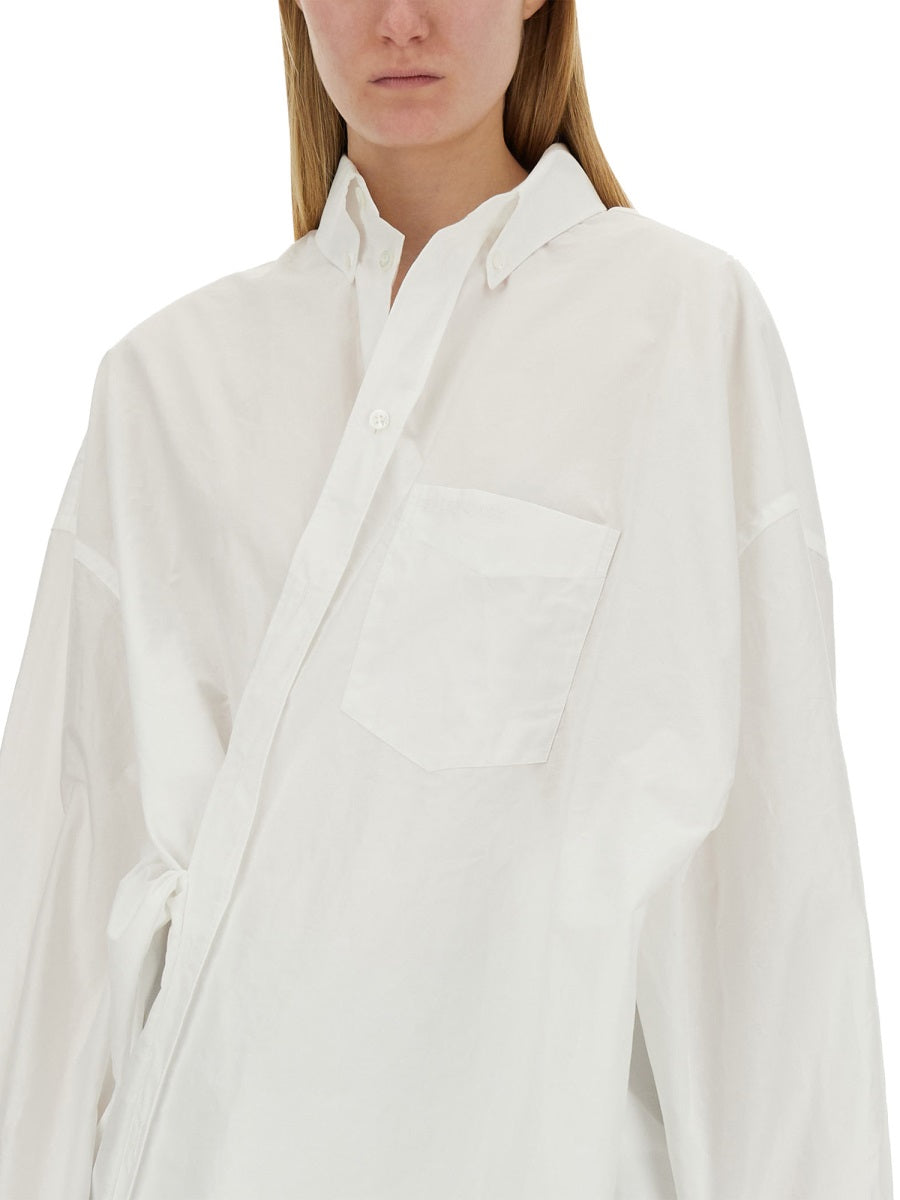 Balenciaga Tops? BALENCIAGA Wrap Shirt, Size S Premium Designer Casual Top