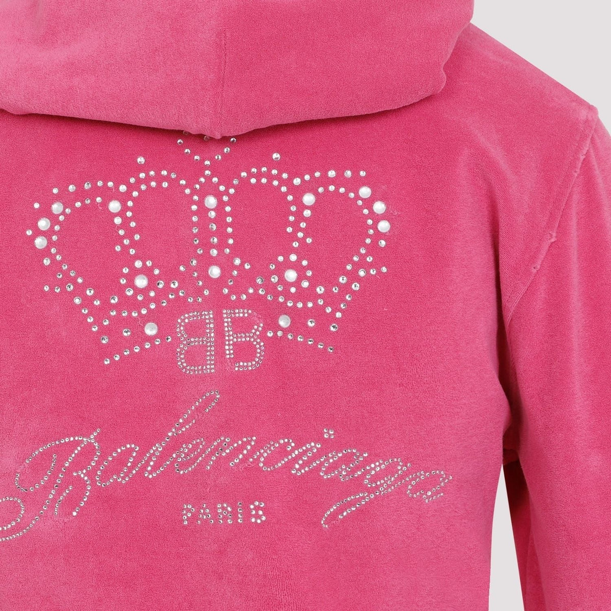 Balenciaga Jackets? BALENCIAGA Chenille Sweatshirt Mini Jacket for Women Premium Casual Designer Jacket