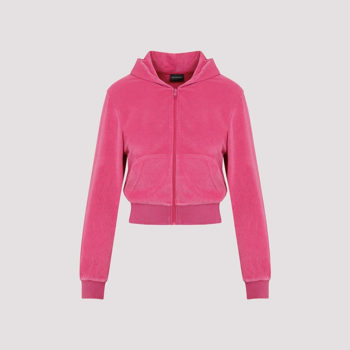 Balenciaga Jackets? BALENCIAGA Chenille Sweatshirt Mini Jacket for Women Premium Casual Designer Jacket