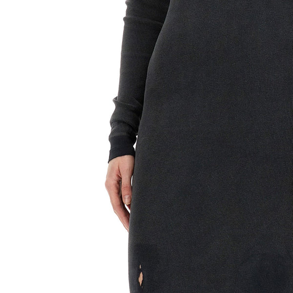 Close-up of Balenciaga dresses hardware and fine stitching