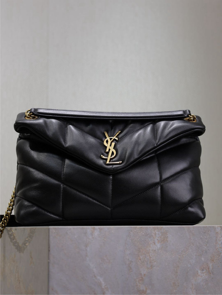 Saint Laurent Bags- Saint Laurent Loulou Medium Puffer Bag Elegant Everyday Designer Handbag