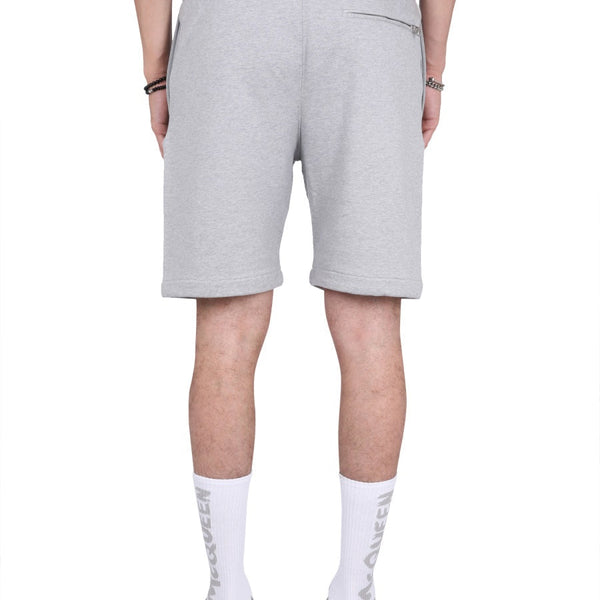 Alexander McQueen Shorts? Alexander Mcqueen Men Bermuda Shorts With Graffiti Logo Print Everyday Lightweight Designer Shorts