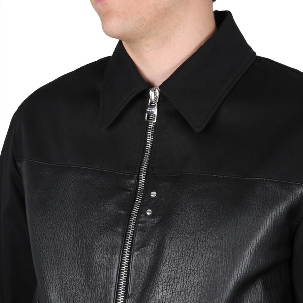 Alexander McQueen Jackets? Alexander Mcqueen Men Leather Bomber Jacket Luxury Designer Outerwear Jacket