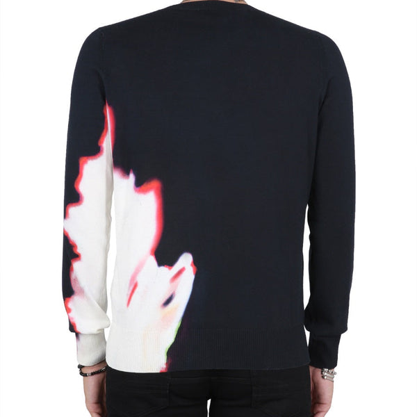 Alexander McQueen Accessories? Alexander Mcqueen Men Jersey With Solarised Flower Print Luxury Designer Fashion Accessory