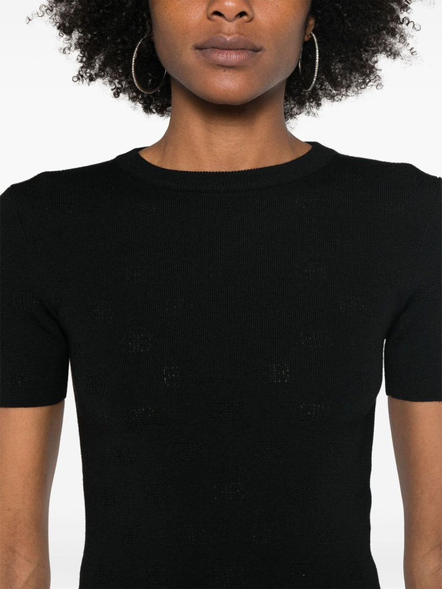 Balenciaga Sweaters? BALENCIAGA Open-Knit Wool Top for Women Luxury Designer Knit Sweater