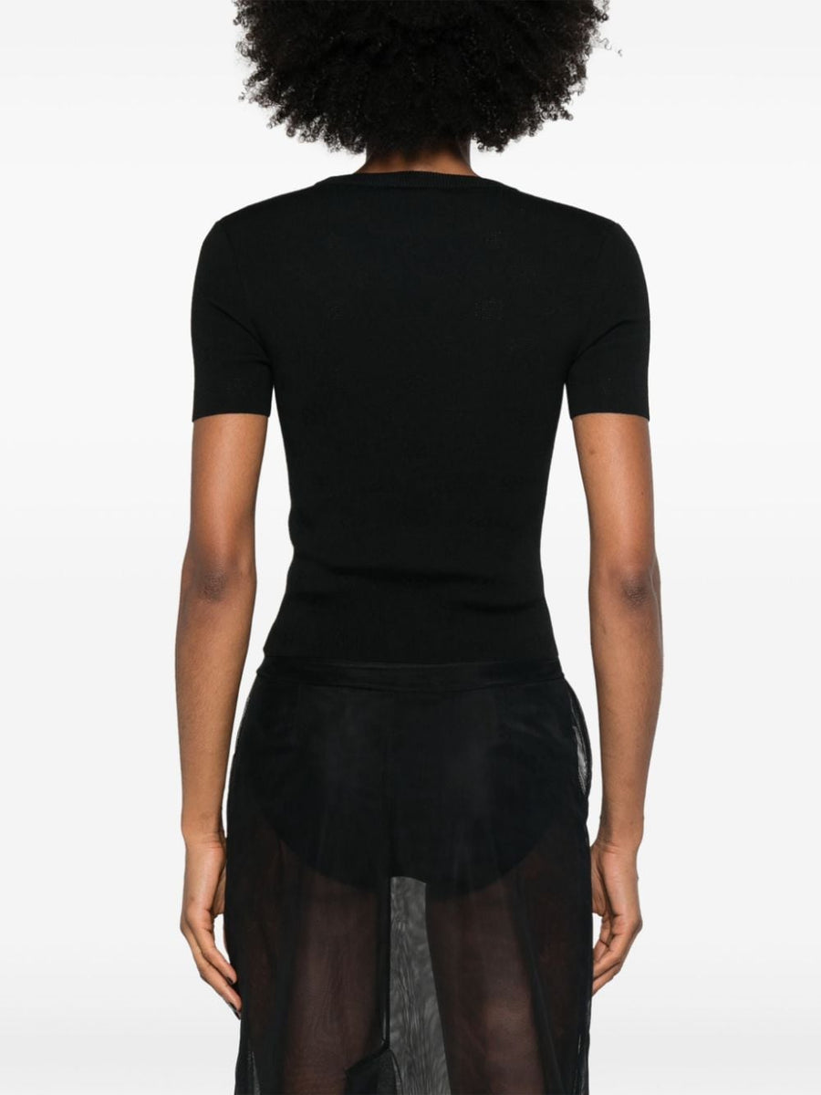 Balenciaga Sweaters? BALENCIAGA Open-Knit Wool Top for Women Luxury Designer Knit Sweater