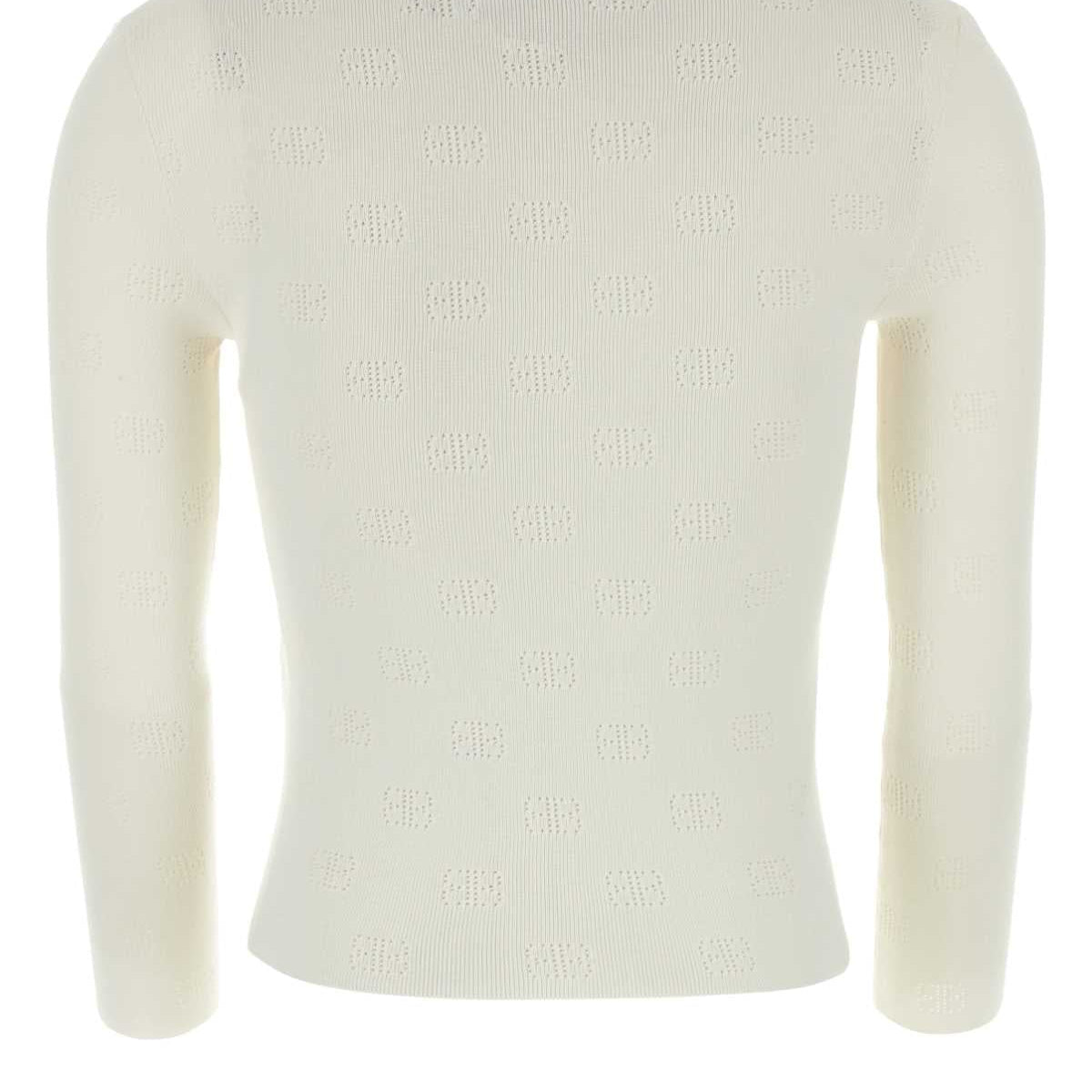 Balenciaga Sweaters? BALENCIAGA Women's Cropped Mini Wool Blend Sweater Premium Casual Designer Knitwear