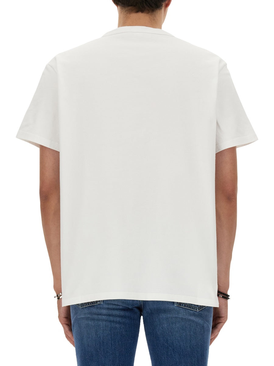 Alexander McQueen T-Shirts? Alexander Mcqueen Men T-Shirt With Logo Premium Designer Cotton T-Shirt