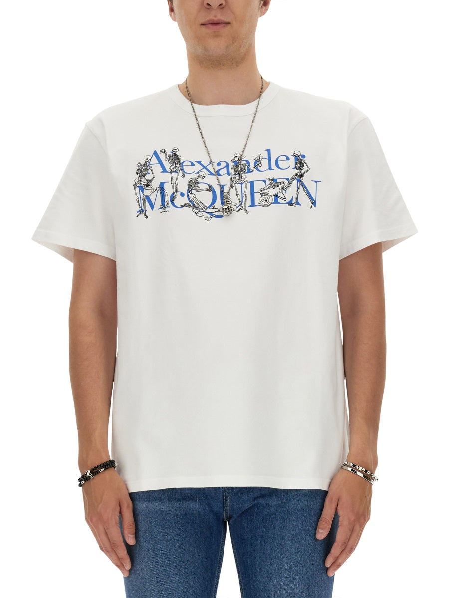 Alexander McQueen tee shirts luxury designer piece front view