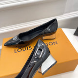Louis Vuitton Tan Chunky Platform Sneakers - Sole Detail View
