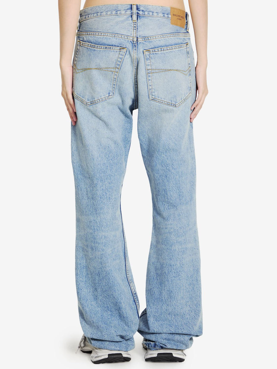 Balenciaga Jeans- BALENCIAGA Distressed Hem Women's Jeans Premium Designer Denim Jeans
